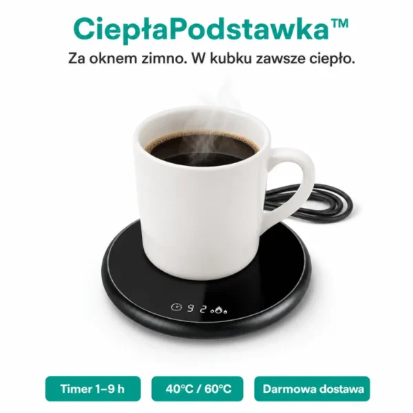 CiepłaPodstawka™ - Za oknem zimno. W kubku zawsze ciepło.