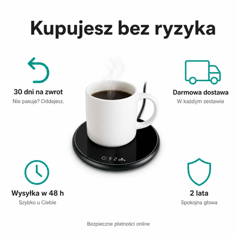 Zakup bez ryzyka: 30 dni na zwrot i darmowa dostawa