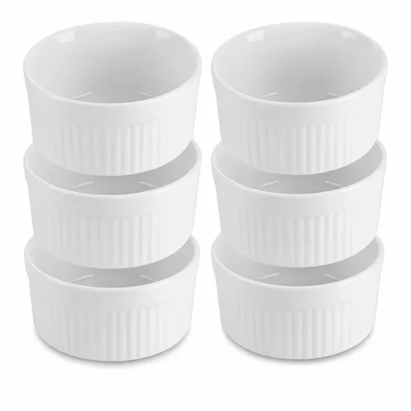 Zestaw 6 Kokilek Ceramicznych do Zapiekania i Deserów